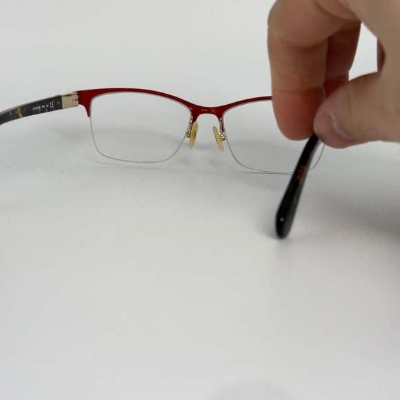 Kate Spade GLORIANNE WR9 Eyeglasses Red Tortoise Half Rim Frame 53-16-140 21753 - Picture 3 of 8